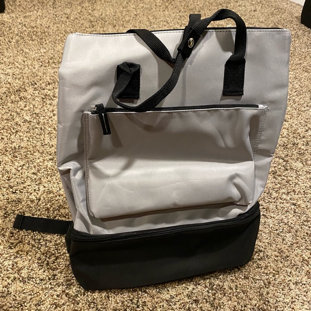 DSW multi compartment backpack gray